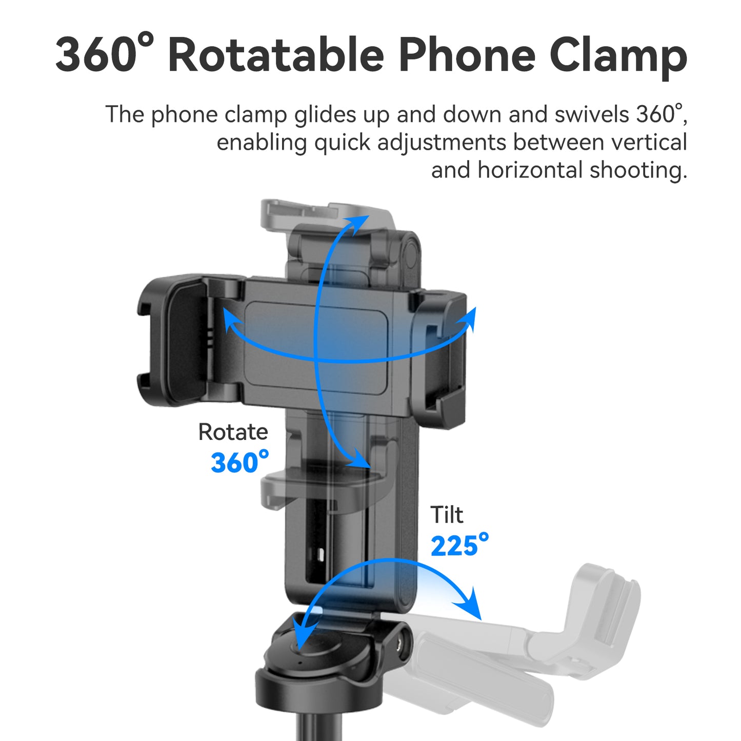 Ulanzi JJ02 Pocket selfie stick statief met bluetooth afstandsbediening - Selfiesticks