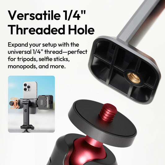 Ulanzi MA54 Uka telefoonhouder voor statief 360º draaibaar & kantelbaar - Telefoonhouders