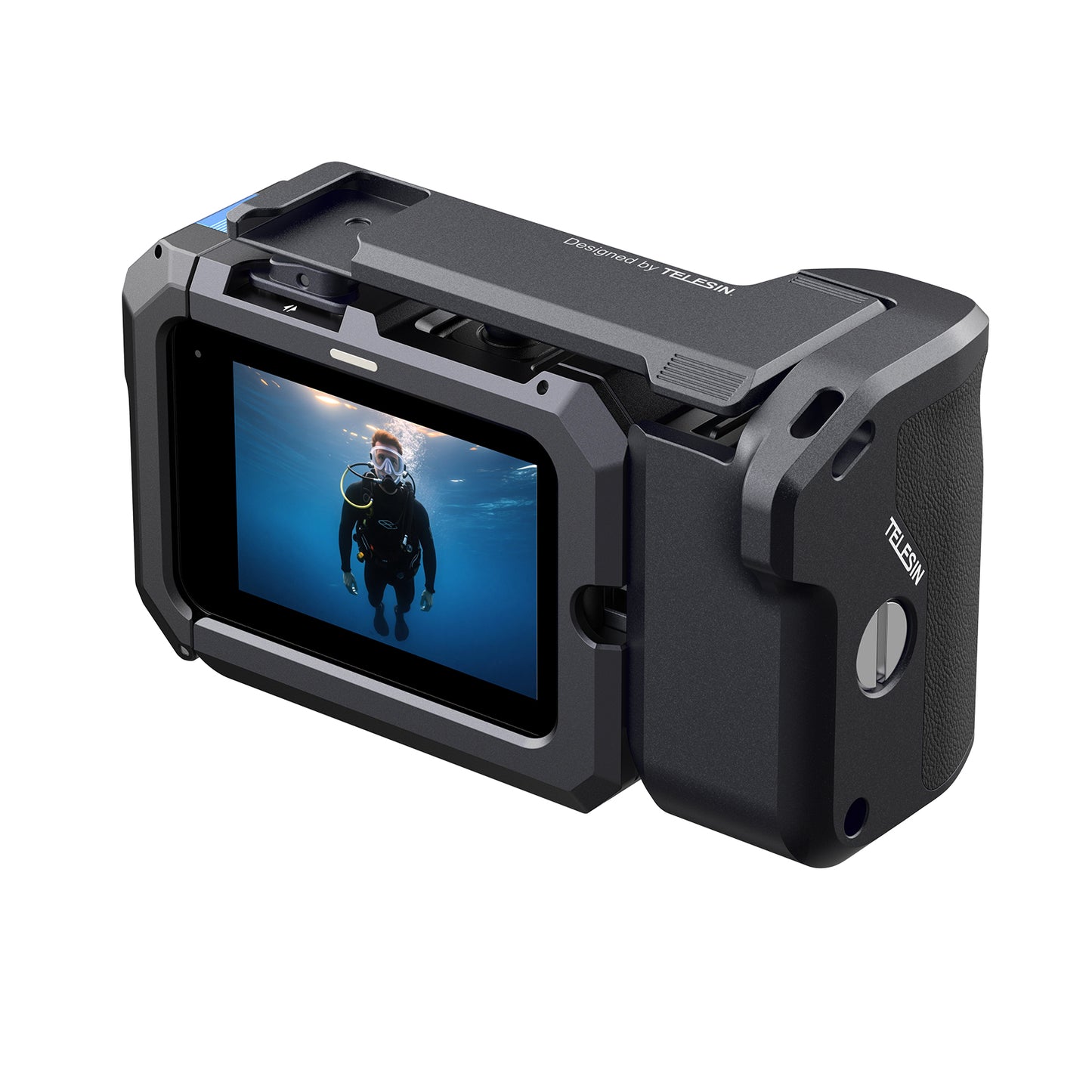 Telesin StreetGrip Kit voor GoPro 9/10/11/12/13 met cage - GoPro Cases & behuizingen