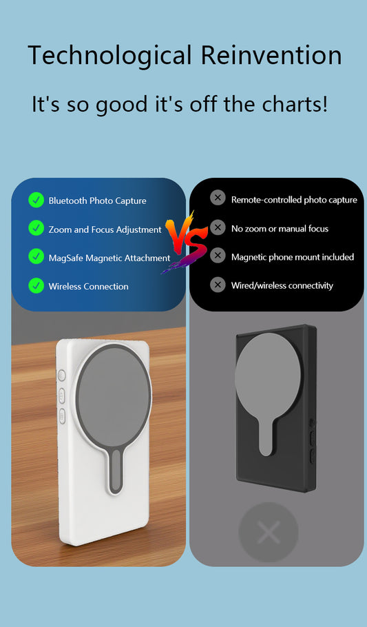 MOJOGEAR VS3 Selfie Vlog Monitor draadloos + bedraad - Wit -