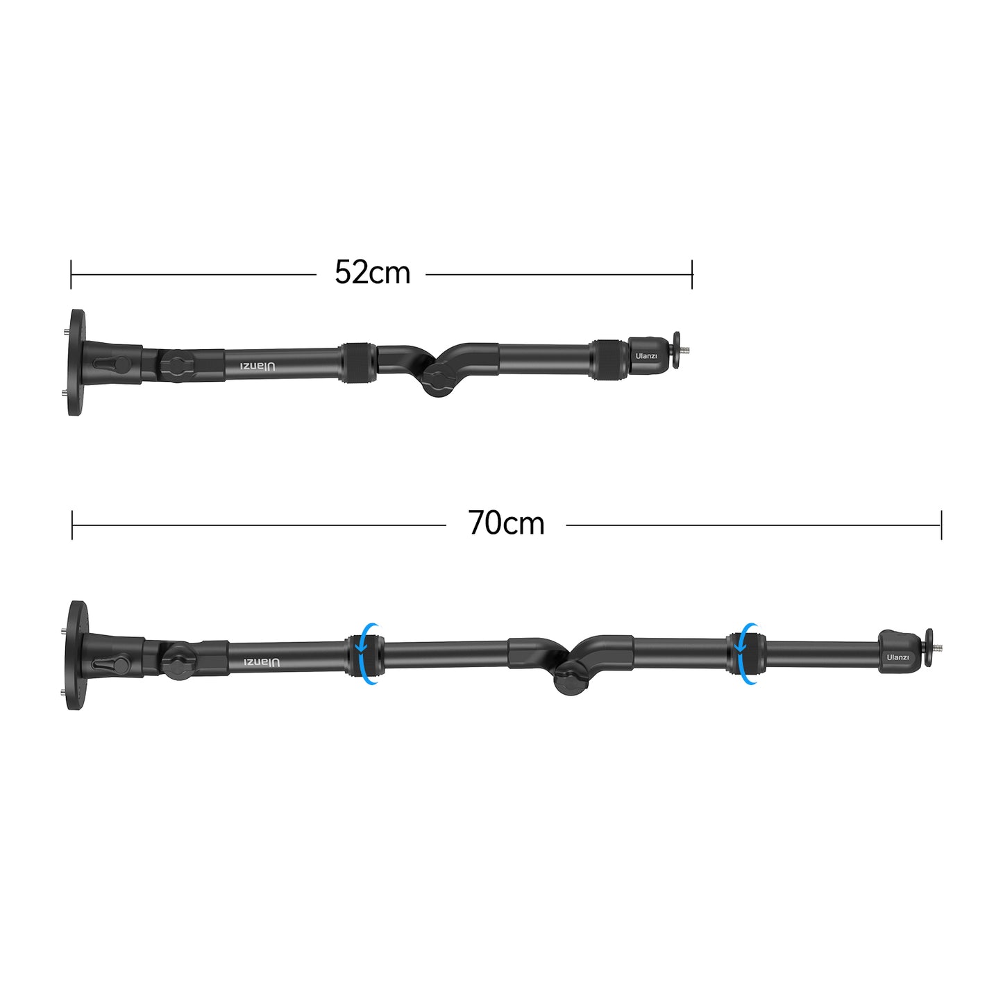 Ulanzi ZJ04 Camera Wall Mount / muurbeugel tot 70cm - Statieven en toebehoren