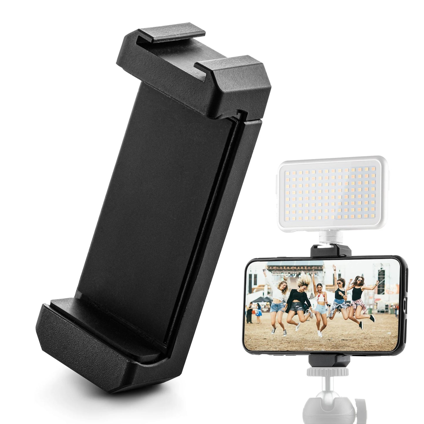 MOJOGEAR Premium telefoonhouder met cold shoe mount - Telefoonhouders