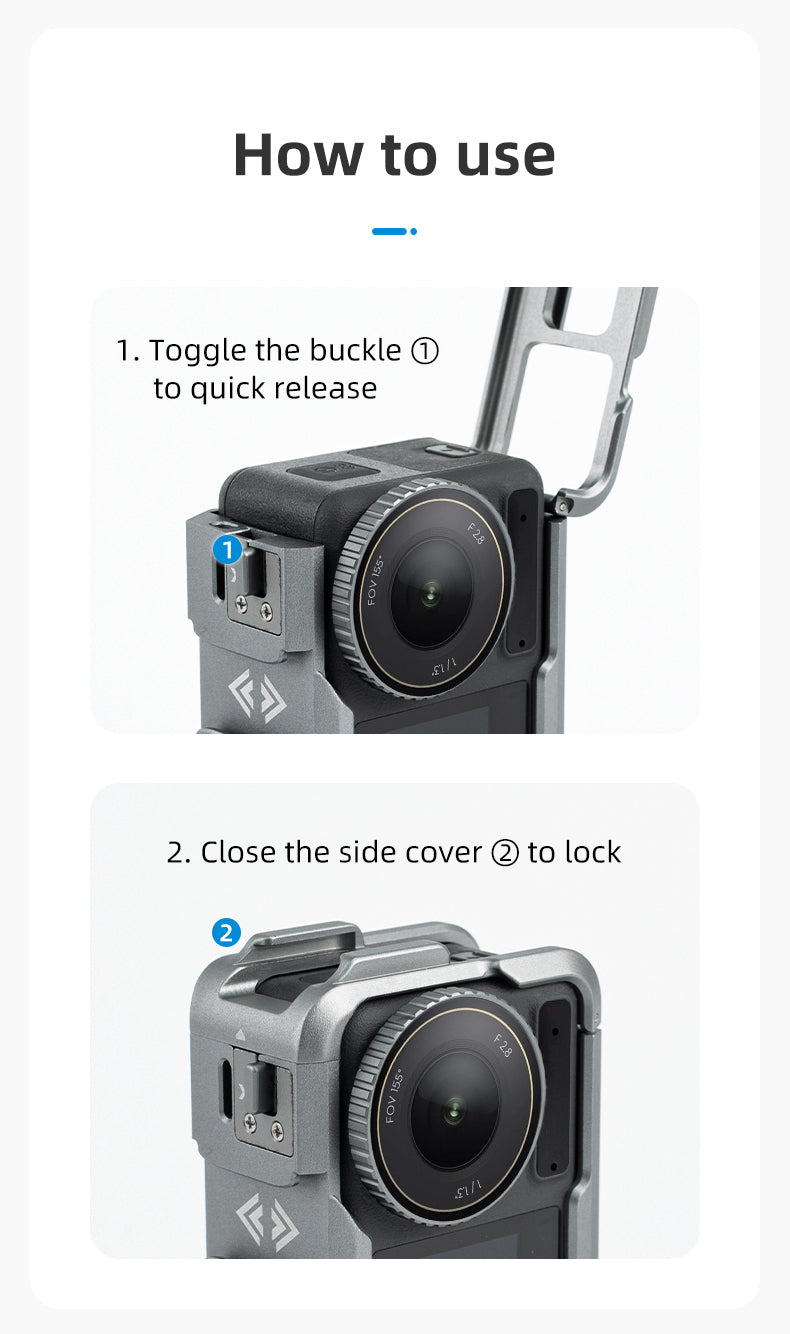 Telesin Metal Cage for DJI Osmo Action 3/4