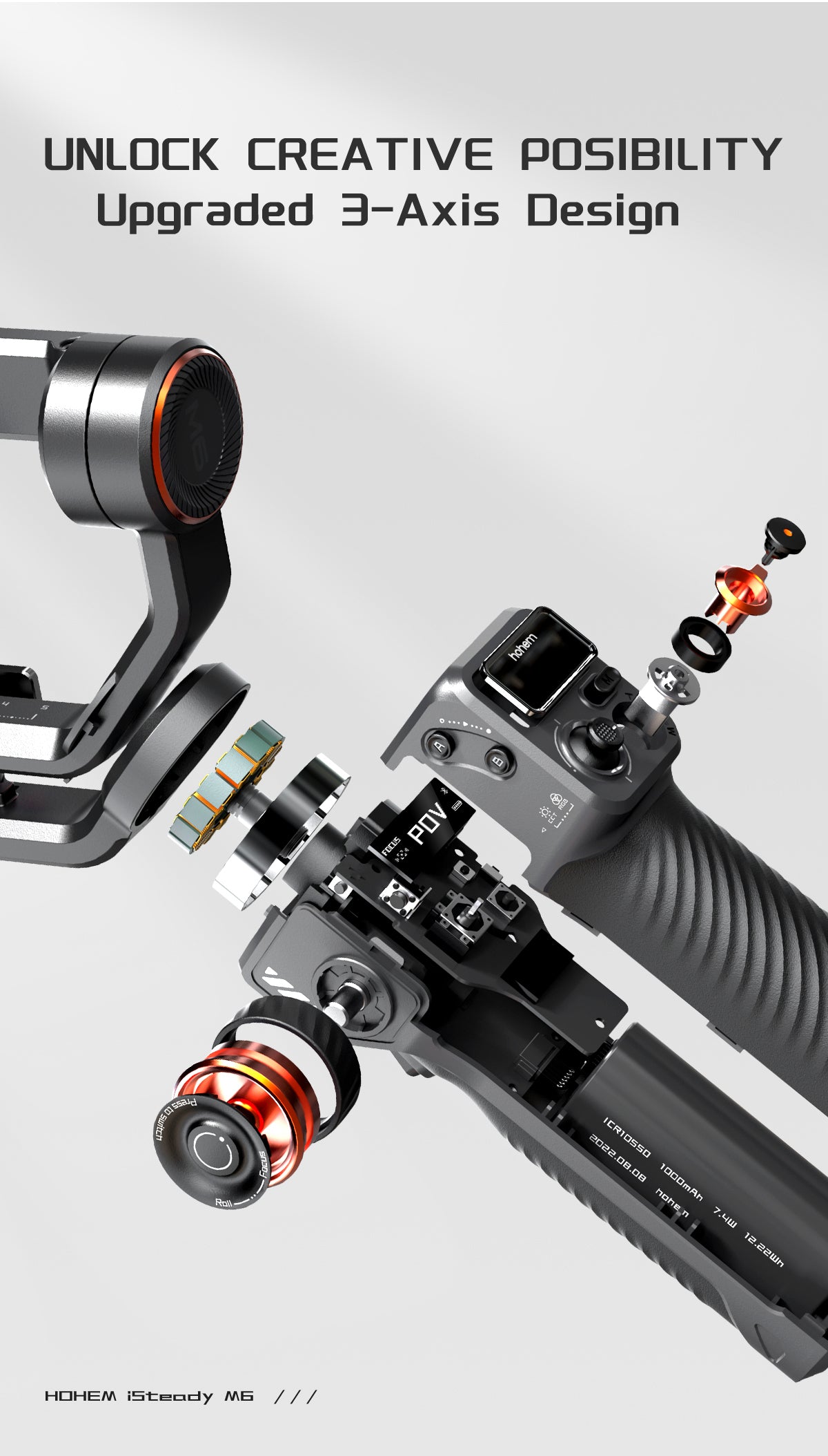 Hohem iSteady M6 - premium smartphone gimbal | MOJOGEAR