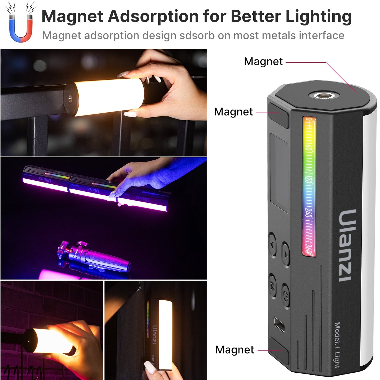 Ulanzi i-Light RGB Pocket Tube Light