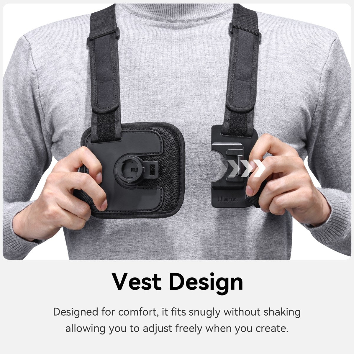 Ulanzi Go-Quick II Chest Mount - Black