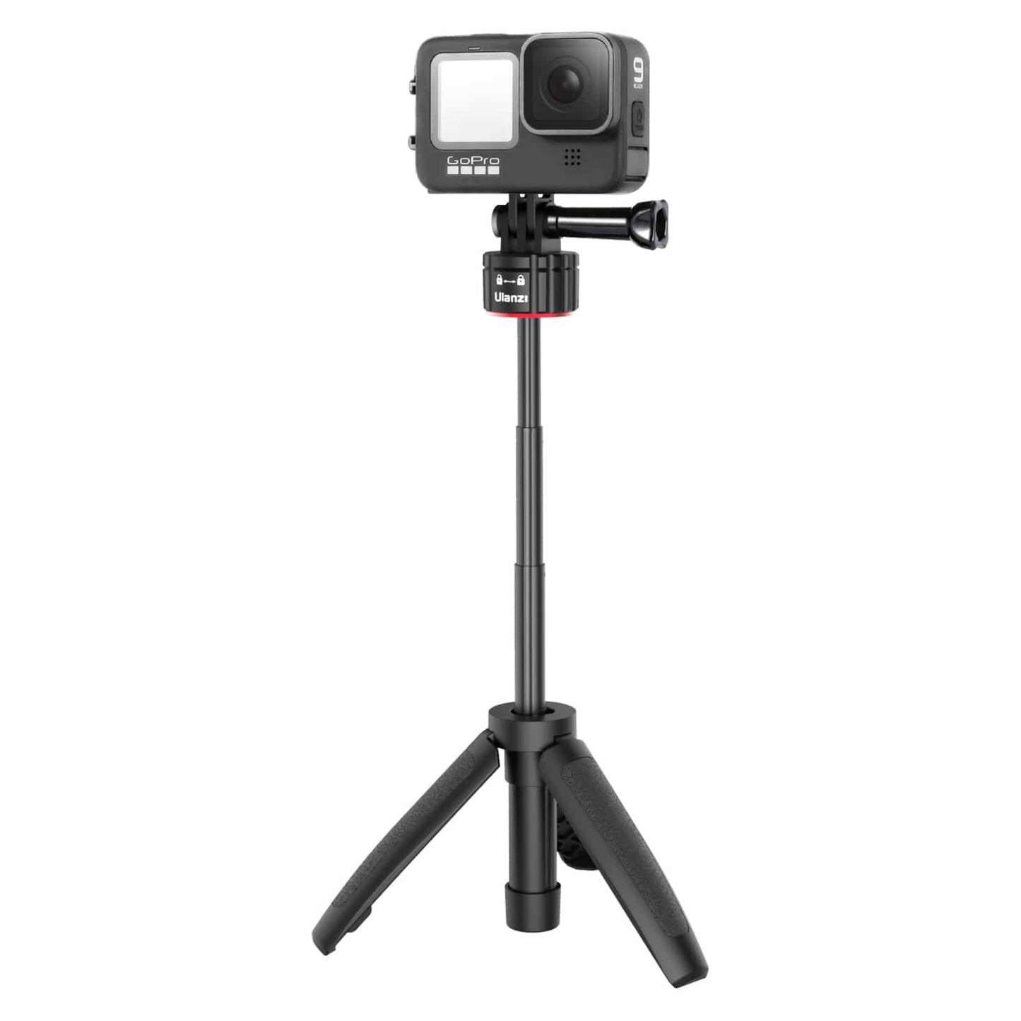 Ulanzi MT-31 GoPro vlog-statief, handgreep & selfie stick - met quick release mount