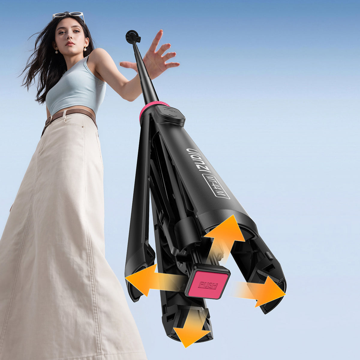 Ulanzi MT-44 M magnetische selfiestick statief met remote - Zwart - Selfiesticks