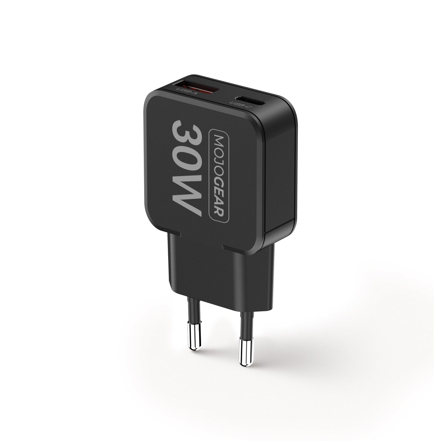 MOJOGEAR CHARGE+ Mini 30W USB-C Oplader met 2 poorten USB/USB-C