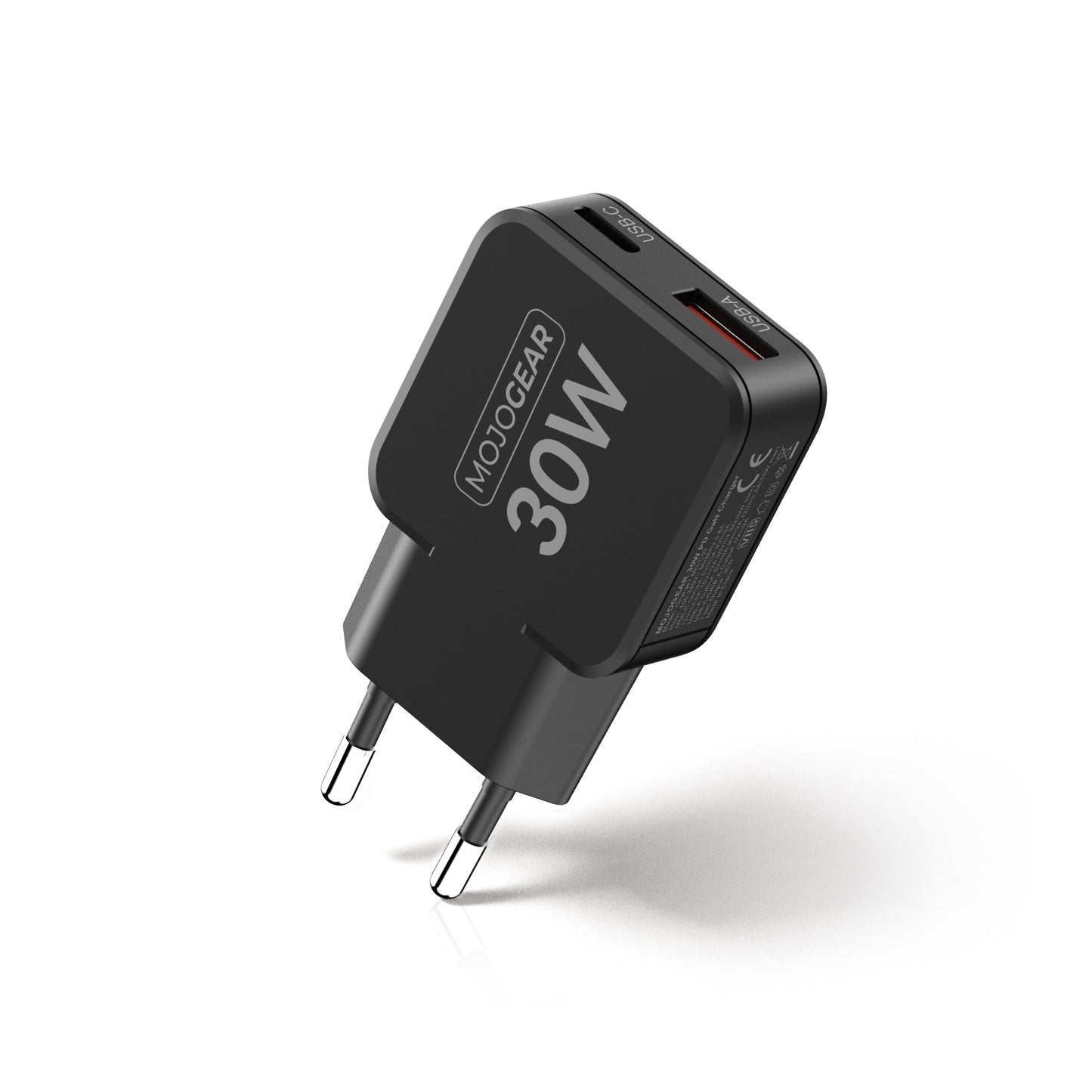 MOJOGEAR CHARGE+ Mini 30W USB-C Oplader met 2 poorten USB/USB-C