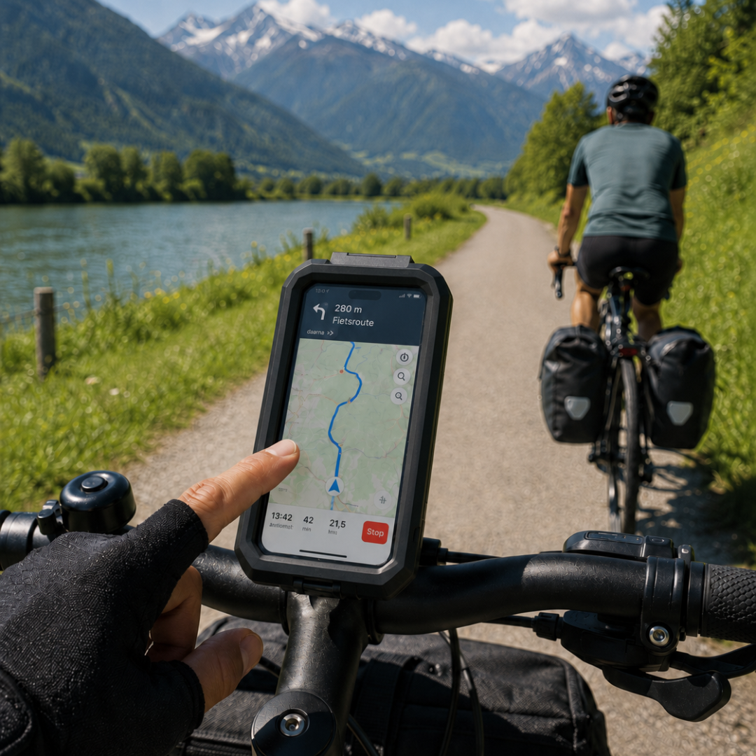 MOJOGEAR waterdichte telefoonhouder voor fiets & motor - Small - Telefoonhouders