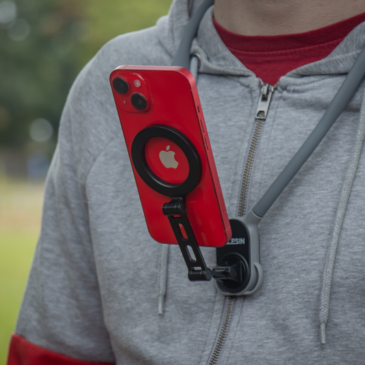 Telesin magnetische neck mount voor smartphone - Grijs - Telefoonhouders