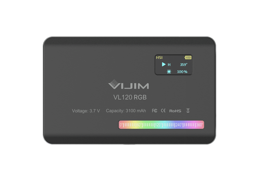 Ulanzi VL120 RGB Multi Color LED-videolamp - Cameralampen