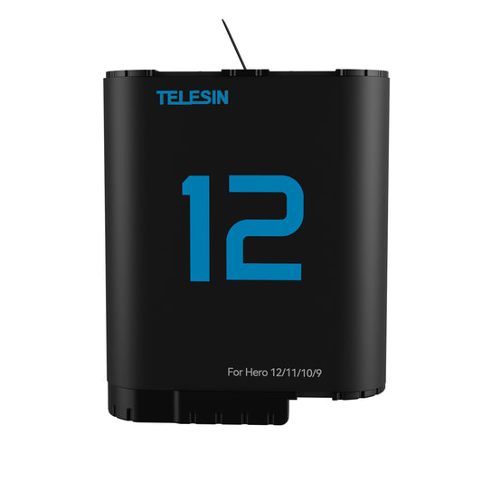 Telesin Batterij (Double Arc) voor GoPro 9 / 10 / 11 / 12 - 1720 mAh - GoPro Accu's en opladers