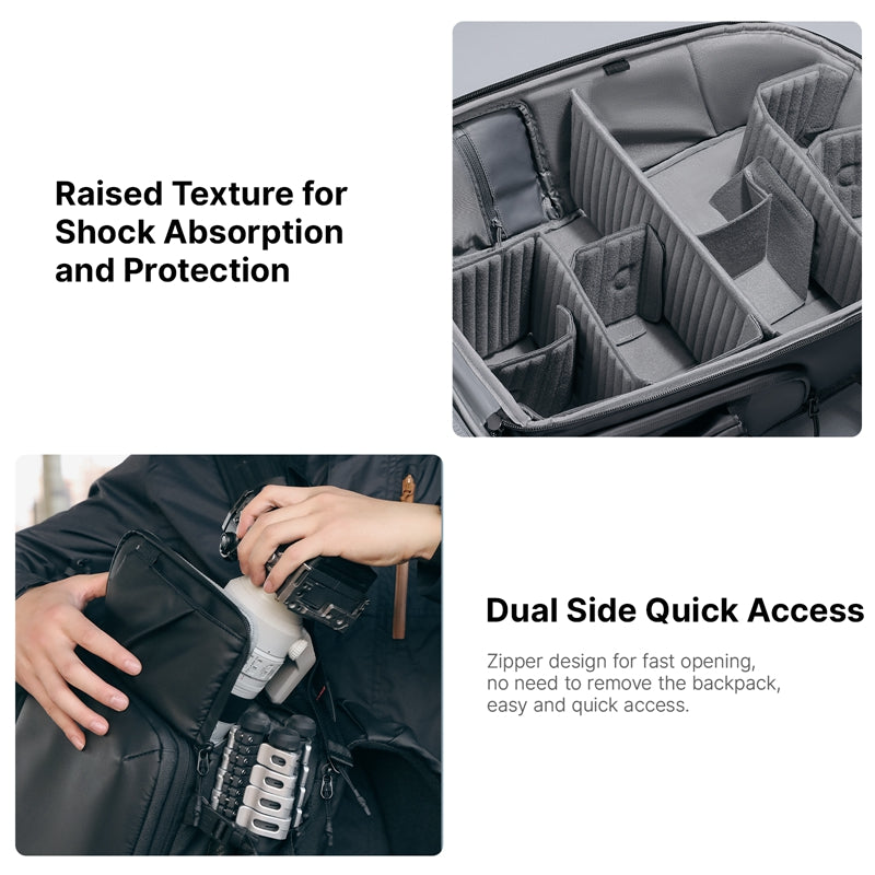 Ulanzi BP10 Camera Rugzak Hardshell 35 liter - Tassen