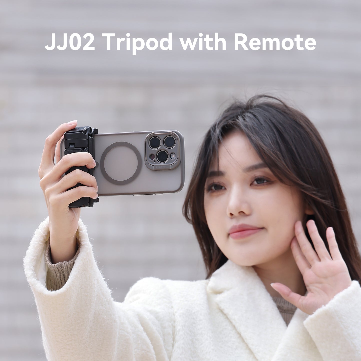 Ulanzi JJ02 Pocket selfie stick statief met bluetooth afstandsbediening - Selfiesticks