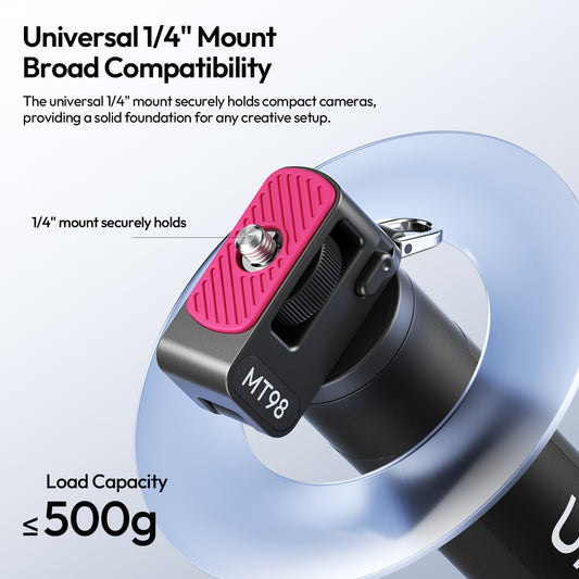 Ulanzi MT98 Opvouwbare Invisible Selfiestick voor Insta360 - Selfiesticks