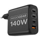 MOJOGEAR CHARGE+ 140 Watt oplader met USB-C naar USB-C kabel 3 meter | Geschikt voor Samsung/Oppo/Huawei/Xiaomi/iPhone 15/16