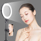 VIJIM Ring lamp with tripod, phone holder and bluetooth remote control