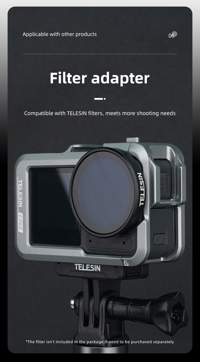 Telesin Metal Cage for DJI Osmo Action 3/4