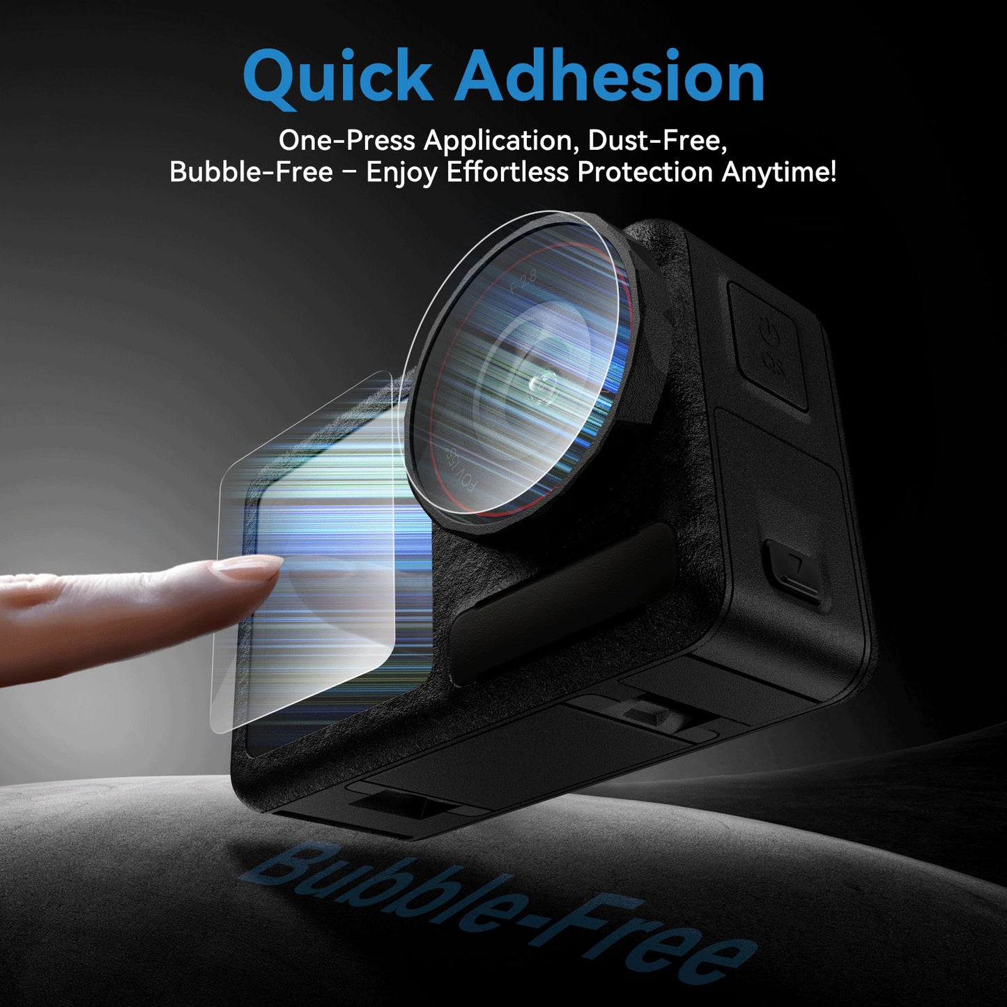 Telesin Screenprotector-set Glas DJI Osmo Action 5 -For Case