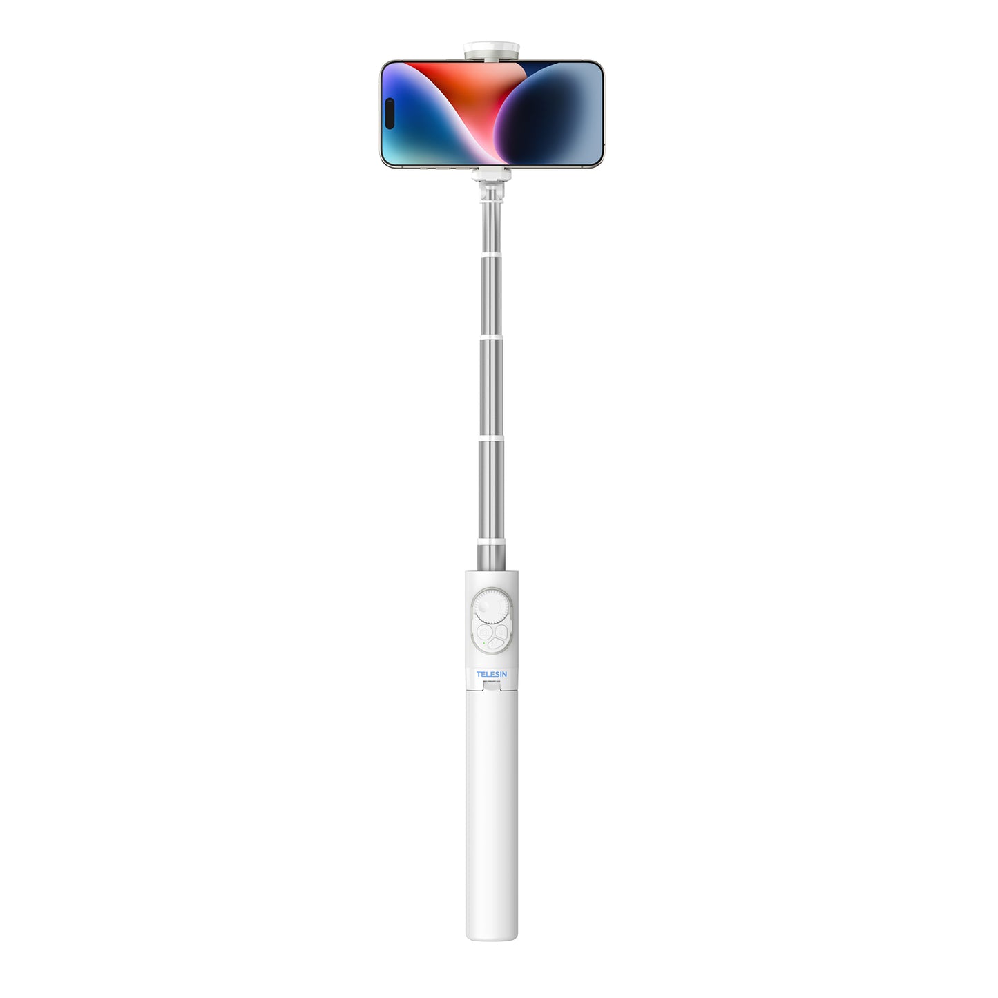 Telesin Selfiestick Statief voor smartphone met remote - Wit