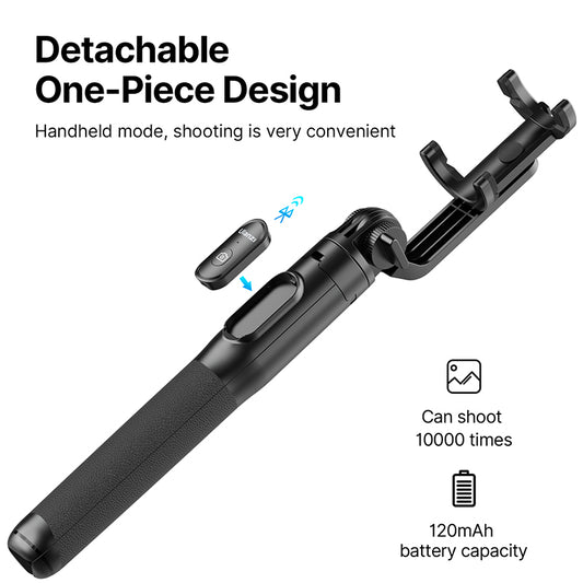 Ulanzi SK-03 Selfie Stick Statief 160 cm met klem en Bluetooth remote - Selfiesticks