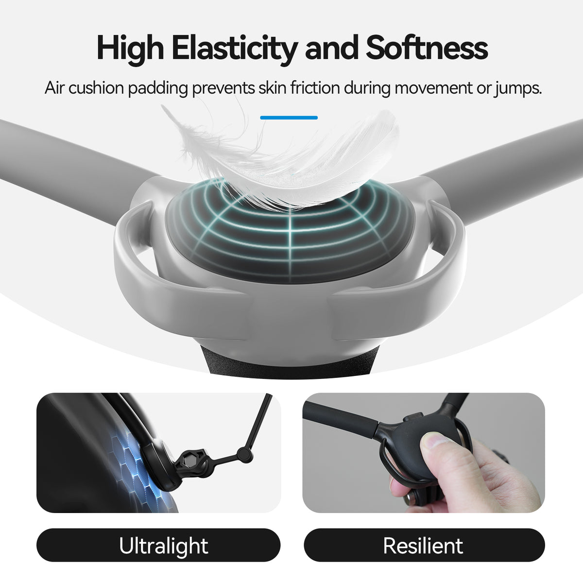 Telesin Neck Mount 360º Combo - GoPro & Smartphone - Grijs - GoPro Mounts