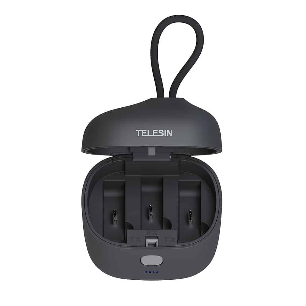 Telesin Allin oplaadbox voor RØDE Wireless GO & Wireless GO II - Microfoonaccessoires