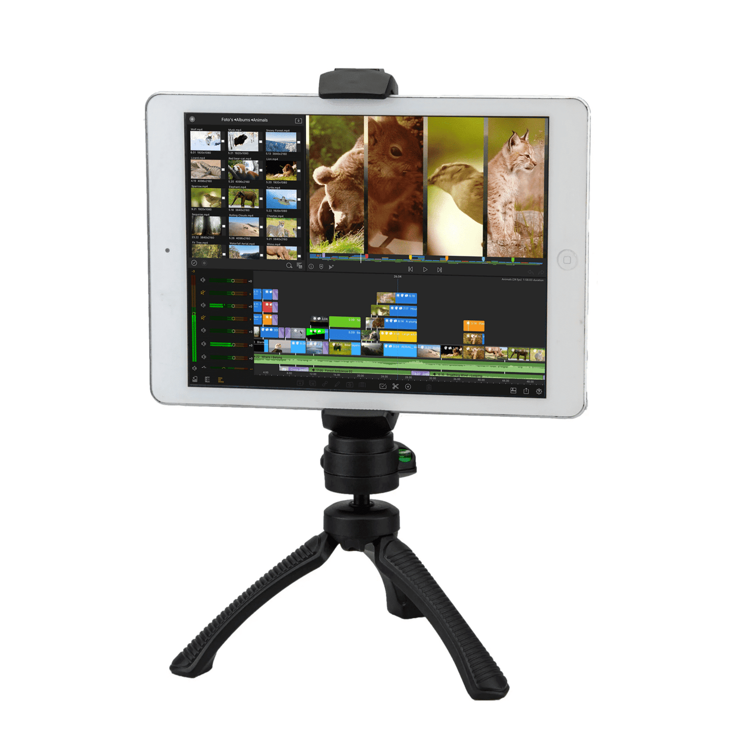 MOJOGEAR Phone & Tablet Holder for Tripod - With Cold Shoe Mount