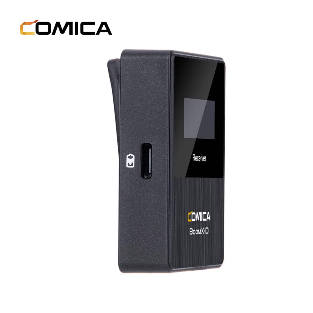 Comica BoomX-D D2 wireless microphone set with 2 transmitter and receiver for camera and smartphone