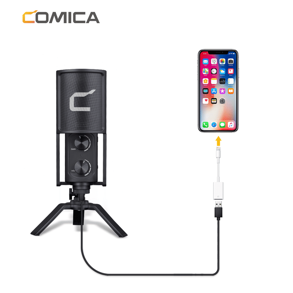 Comica STM-USB microphone for streaming, studio and podcast