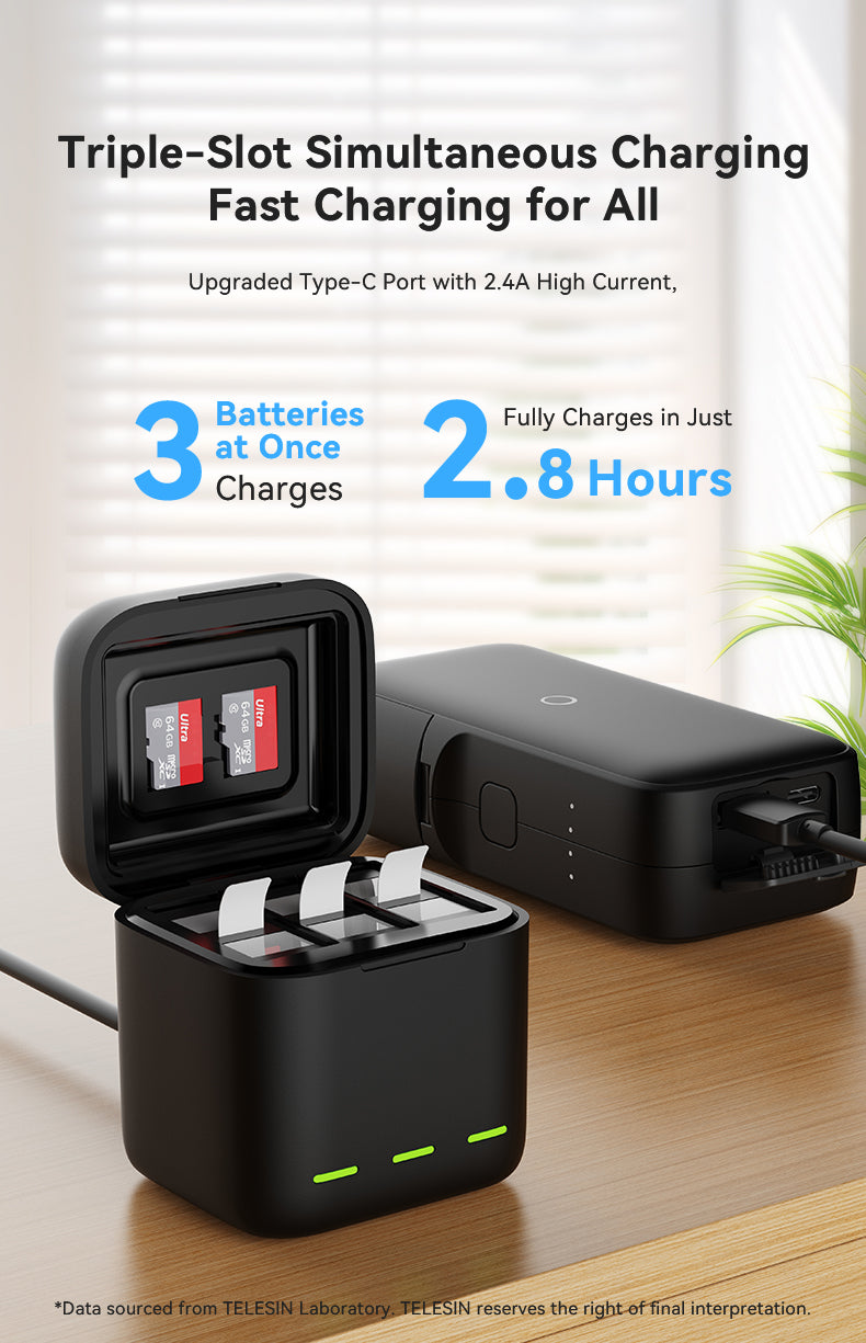 Telesin Battery Charging Box for GoPro Hero 13