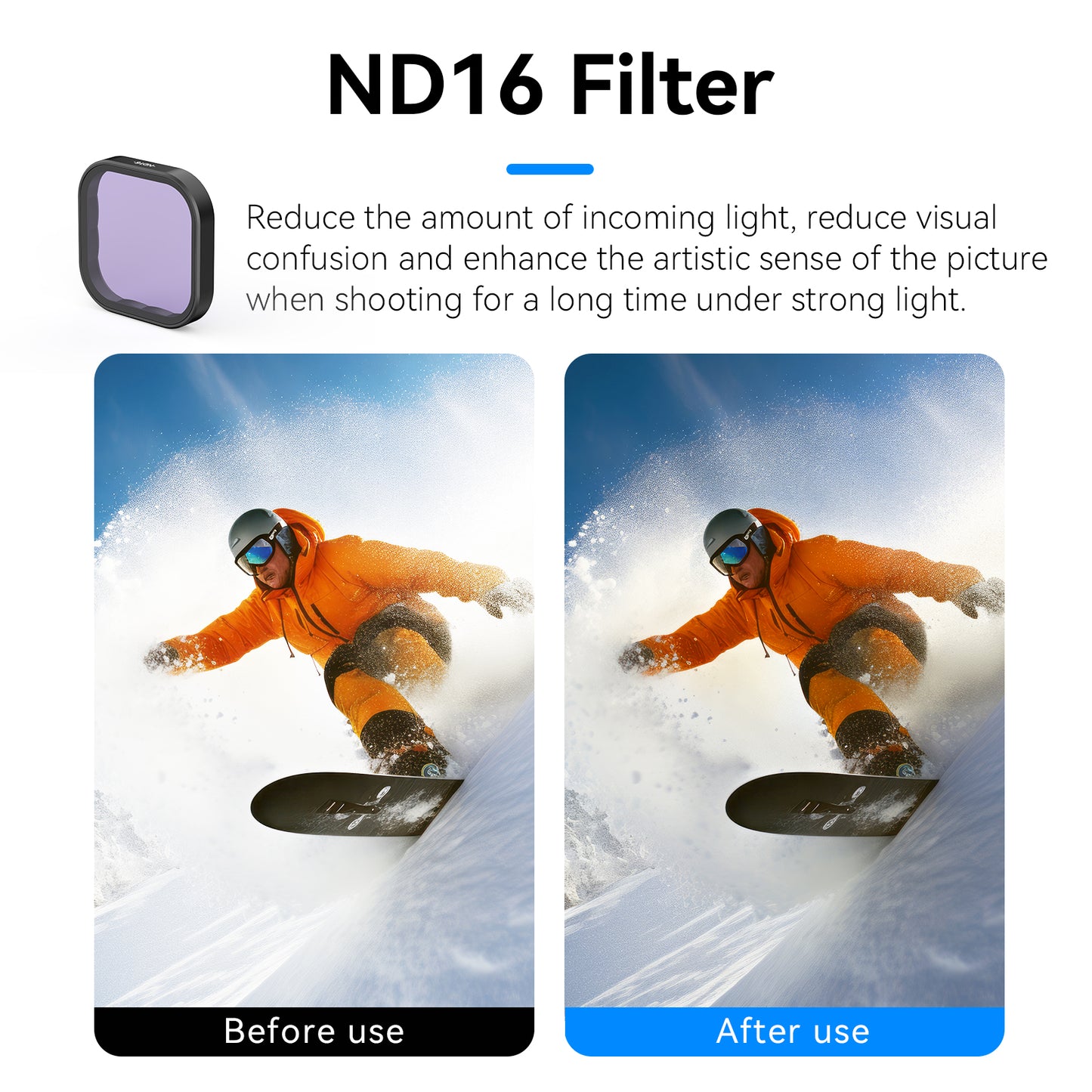 Telesin Lens Filter Kit GoPro Hero 13 - CPL+ND8/16/32/64 - GoPro filters