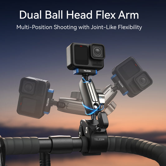 Telesin Tube Clamp voor GoPro 13 - Grijs - GoPro Mounts