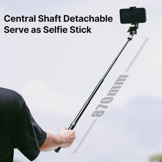 Ulanzi MT-63 lichtgewicht reisstatief 145cm met tel.houder - Statieven en toebehoren