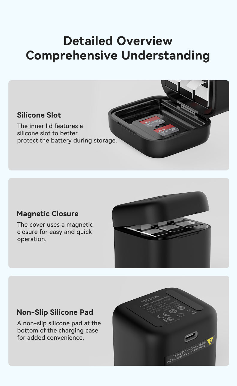 Telesin Battery Charging Box for GoPro Hero 13