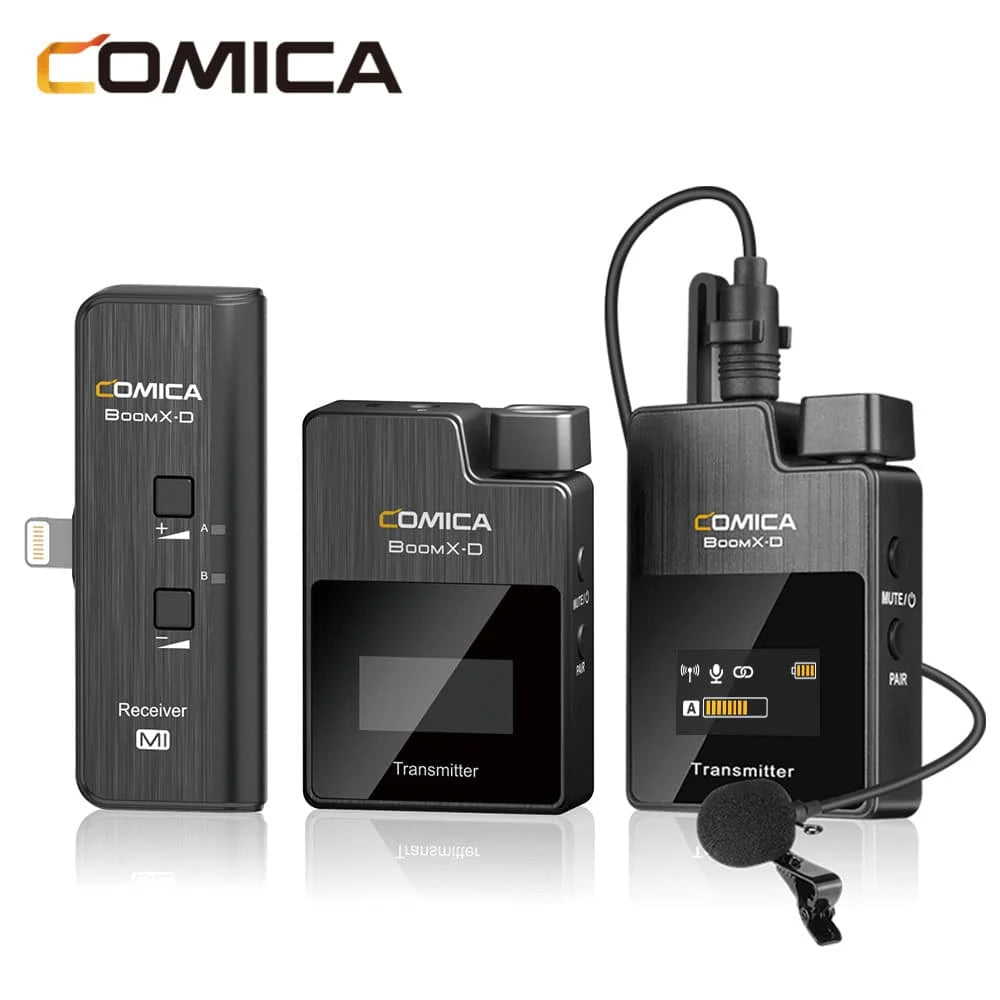 Comica BoomX-D MI2 draadloze microfoon-set voor iPhone | MOJOGEAR