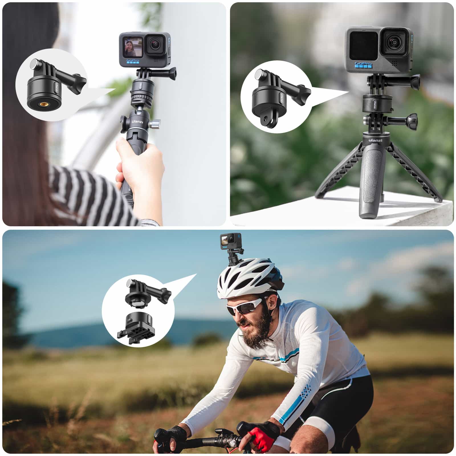購入店舗GoPro 12 & Ulanzi Go-Quick II Basic Set アクションカメラ・ウェアラブルカメラ