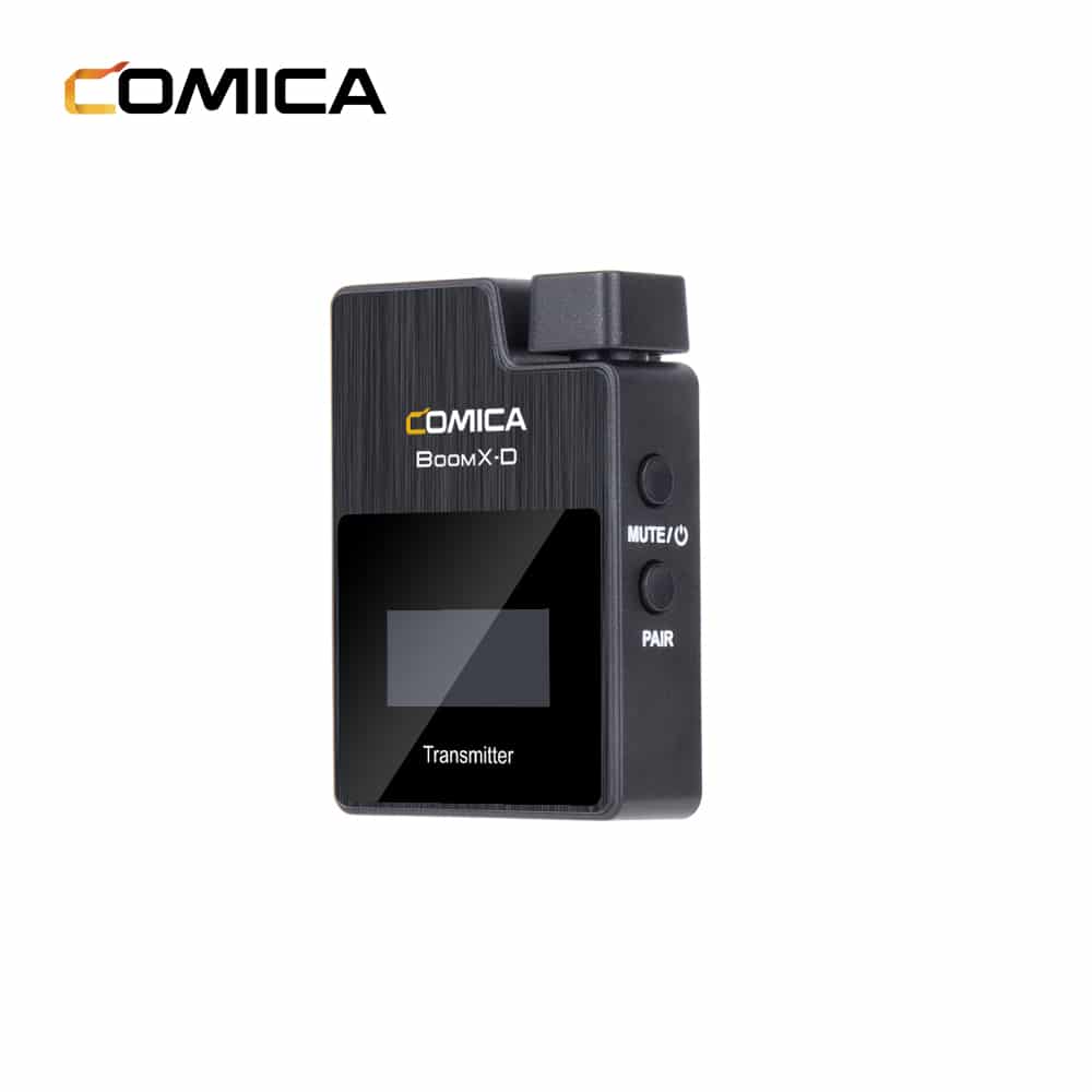 Comica BoomX-D D1 draadloze microfoon-set met 1 zender en ontvanger voor camera en smartphone