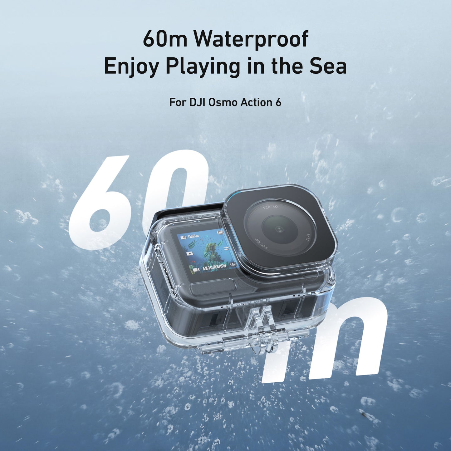 Telesin Waterproof Case voor DJI Osmo Action 6