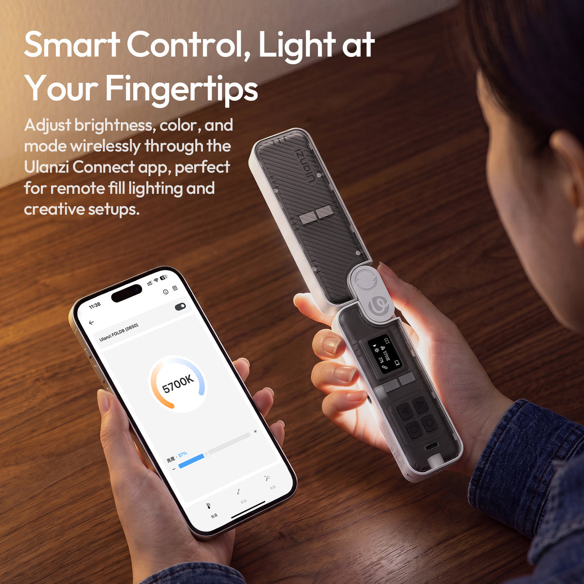Ulanzi FOLD8 foldable pocket tube light RGB