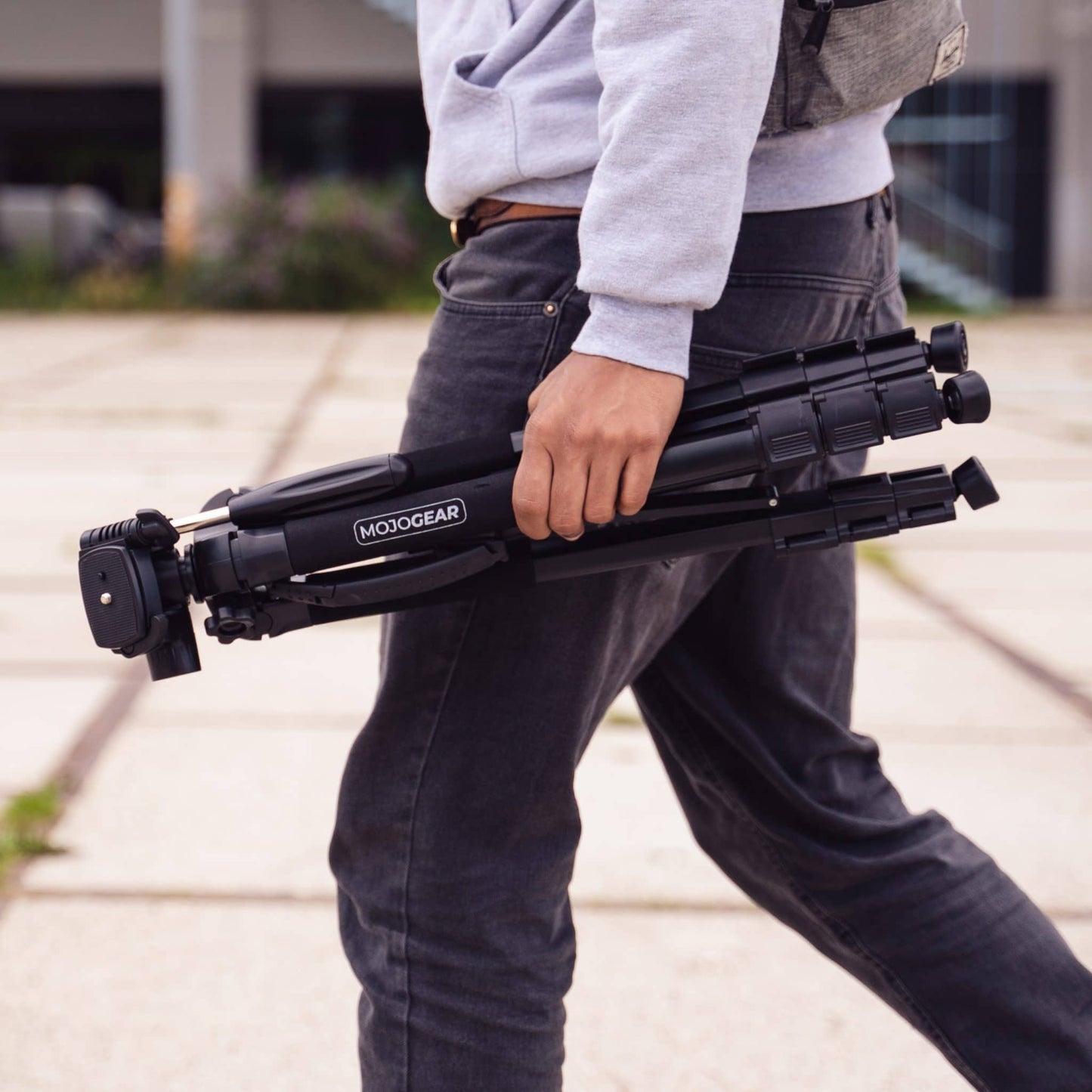 MOJOGEAR 177cm 2-in-1 statief: driepoot & monopod