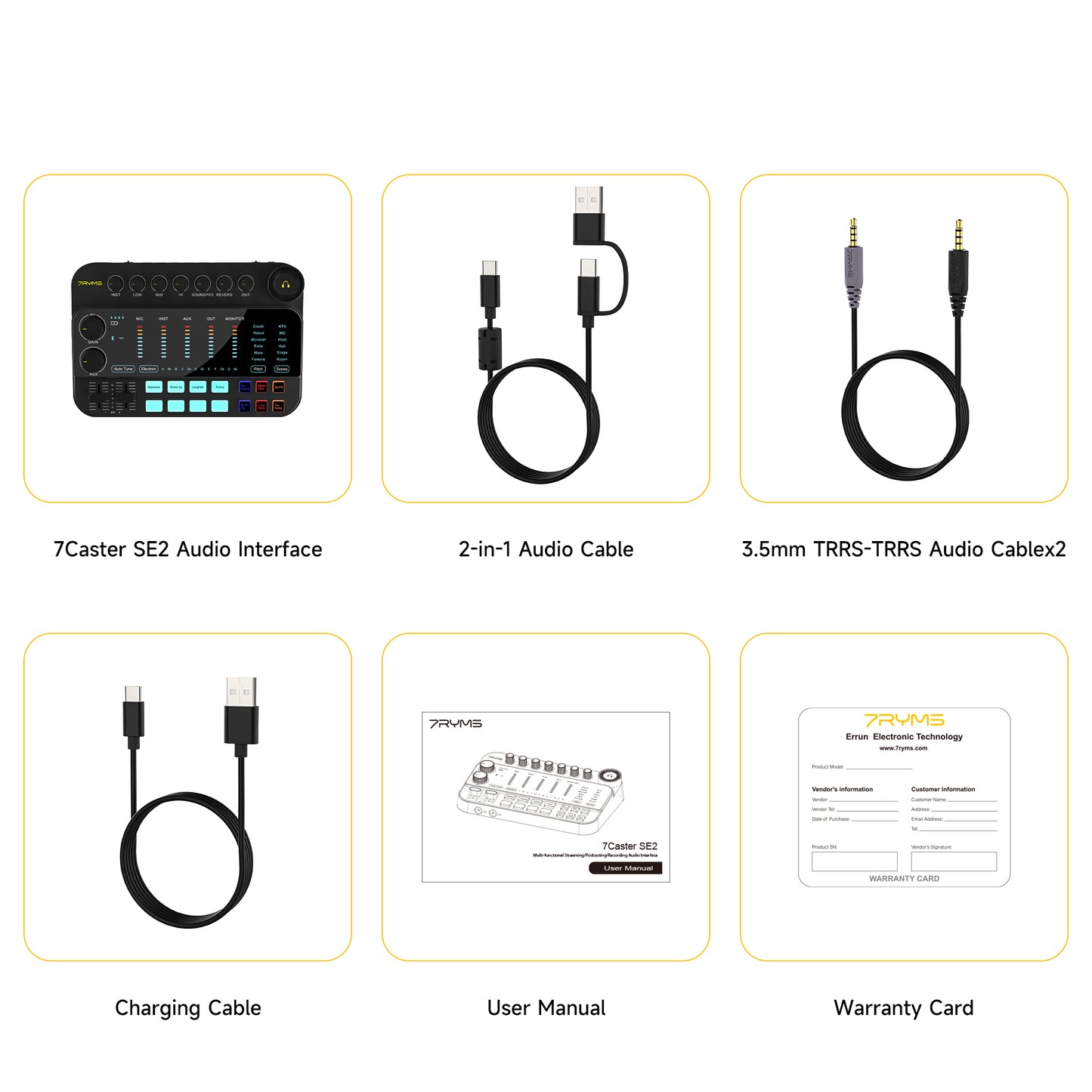 7RYMS 7CasterSE2 for Streaming/Podcasting/Recording