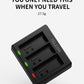 Telesin Triple batterij oplader voor 3 batterijen - GoPro Hero 13 - GoPro Accu's en opladers