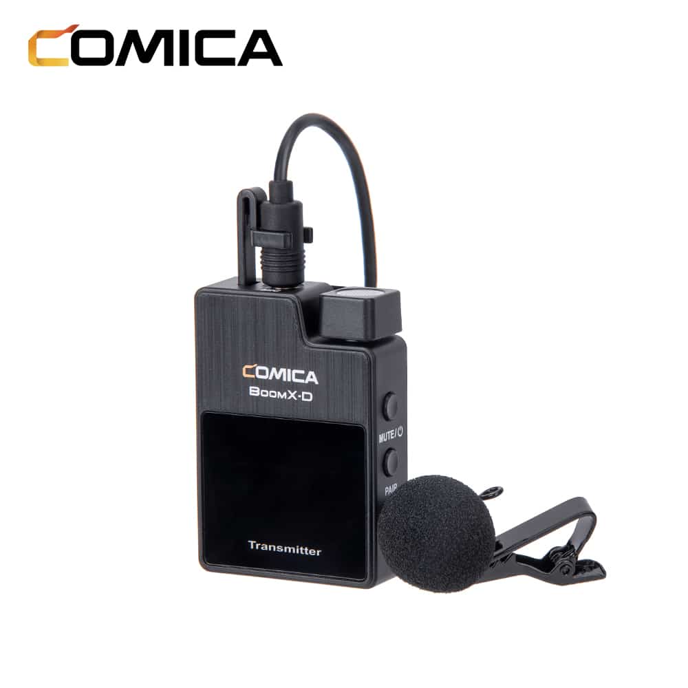 Comica BoomX-D D1 draadloze microfoon-set met 1 zender en ontvanger voor camera en smartphone