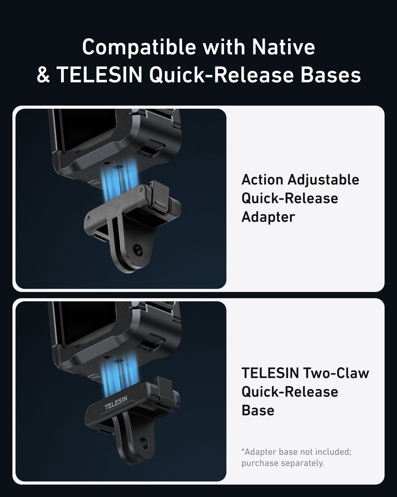Telesin Metal Cage for DJI Osmo Action 6 - Gray