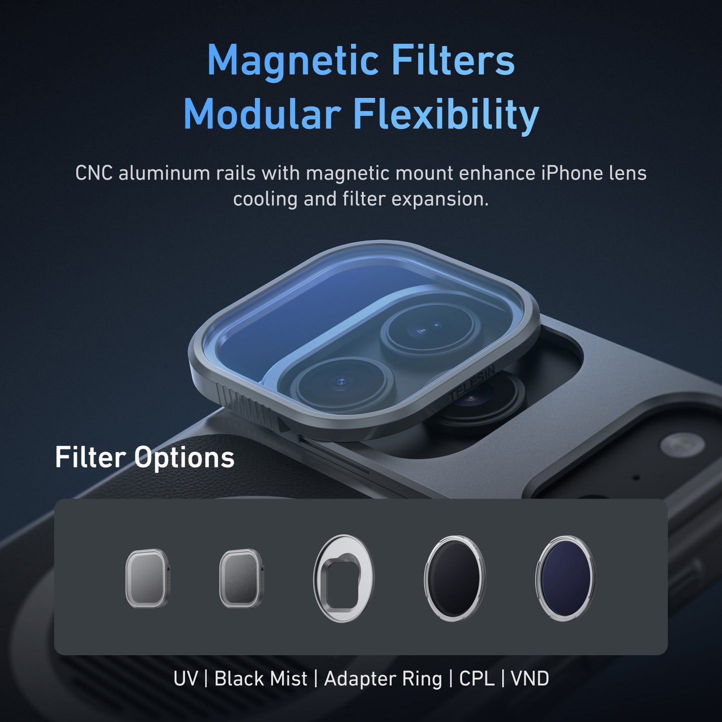 Telesin Master Grip voor iPhone 17 Pro - Standard Kit