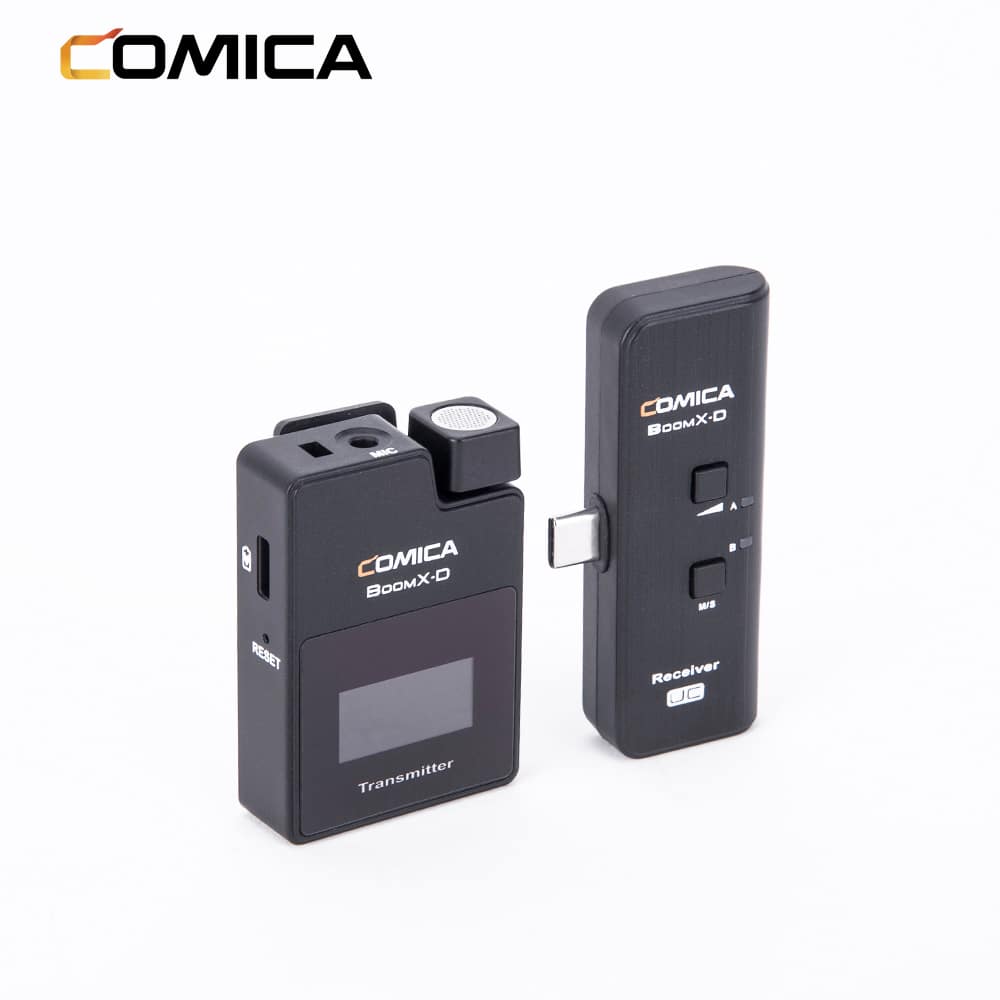 Comica BoomX-D UC1 draadloze microfoon-set met 1 zender en USB-C-ontvanger