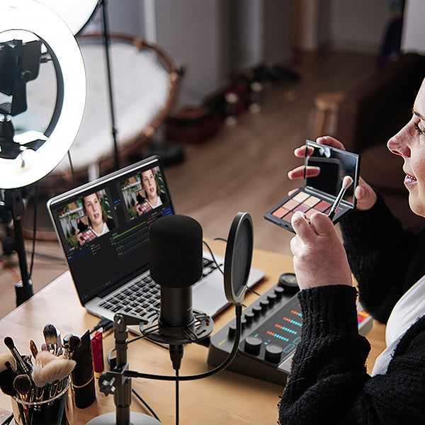 7RYMS Podcast Kit Duo - Caster, 2x microfoon, 2x koptelefoon - Microfoonaccessoires